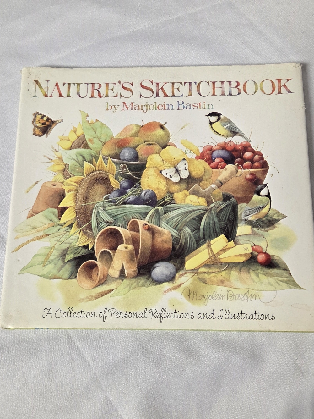 Nature's Sketchbook by Marjolein Bastin - Illustrated Hardcover (White Cover)
